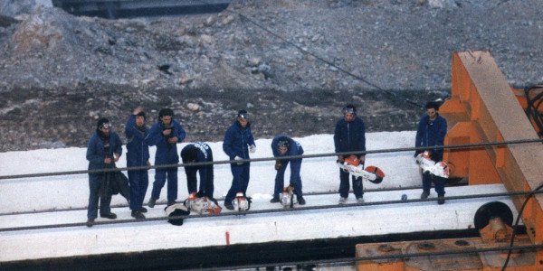 Itoizko urtegiaren lanak eten zituzten duela 25 urte